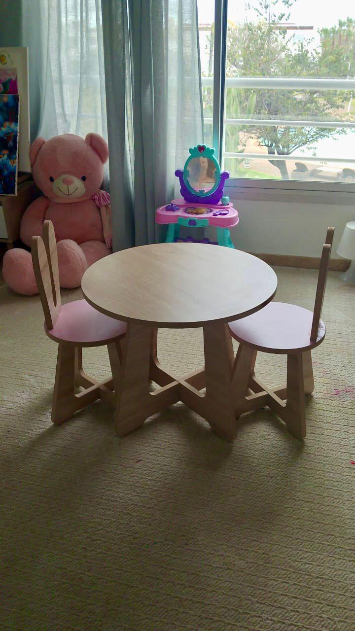 Table bureau + 2 chaises /طاولة المكتب و 2 كراسي DESIGN LAPIN